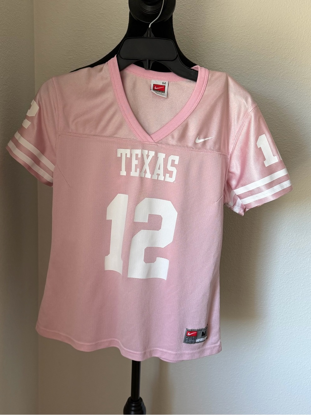 Nike Pink Texas #12 Women’s Football Jersey Size M
